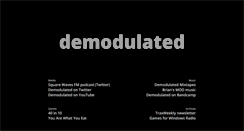 Desktop Screenshot of demodulated.com