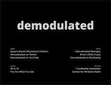 Tablet Screenshot of demodulated.com